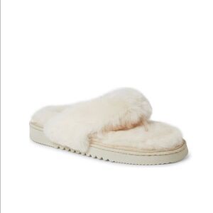 Fireside by Dearfoams Auburn Genuine Shearling Slipper